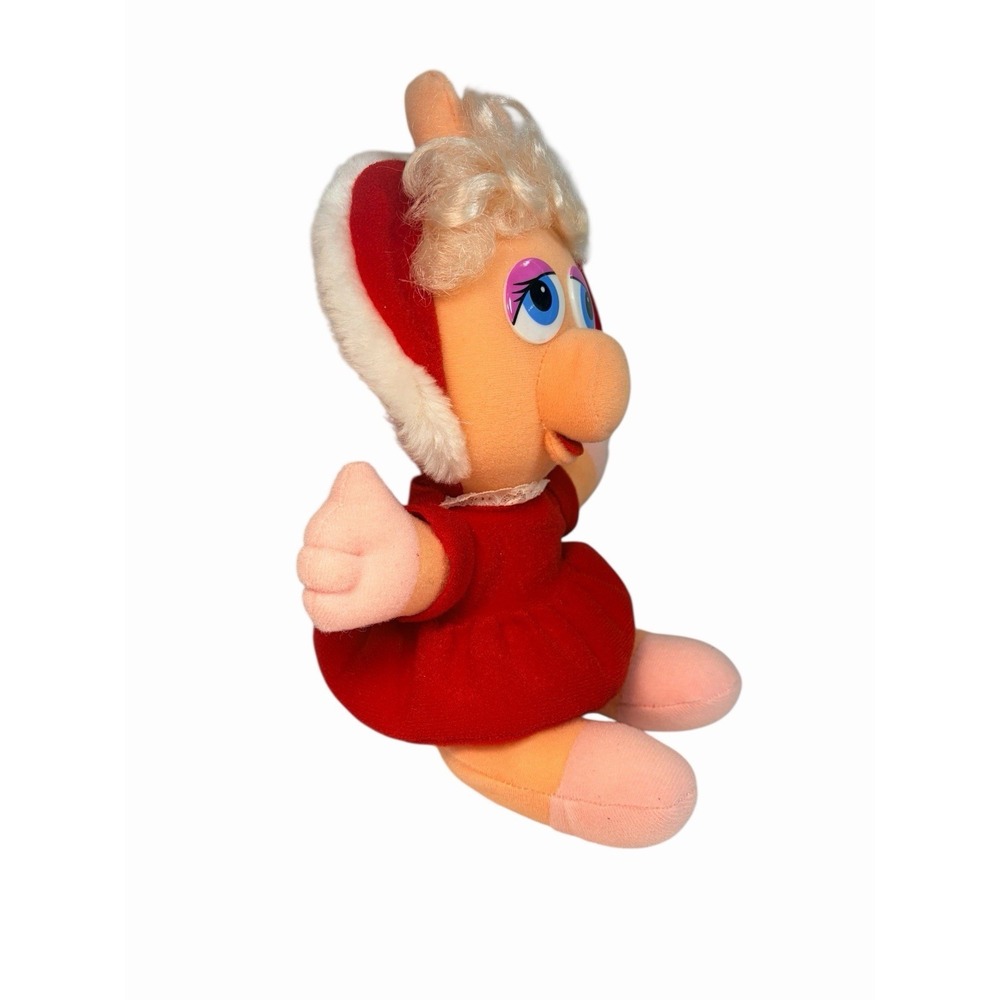 Vintage 1987 Jim Henson Baby Miss Piggy The Muppets 80's Toy Plush 9" - Picture 3 of 10